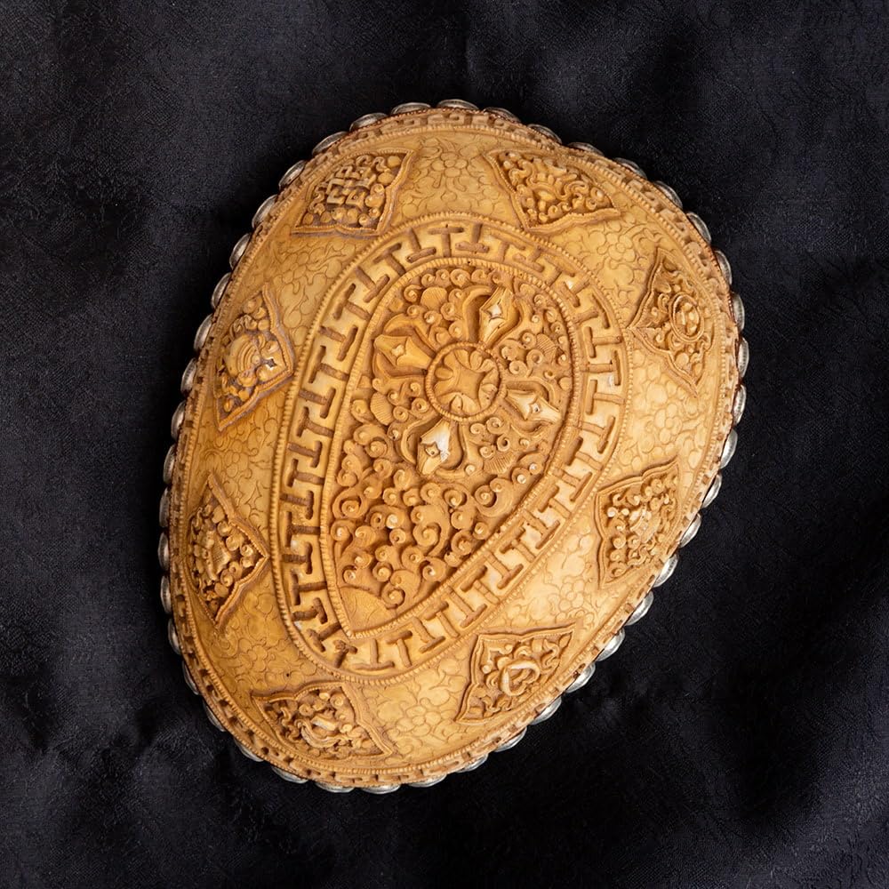 Amazon.co.jp: 骸骨ガイコツスカル髑髏頭骨杯カパラ約17cm×13cm×6cm